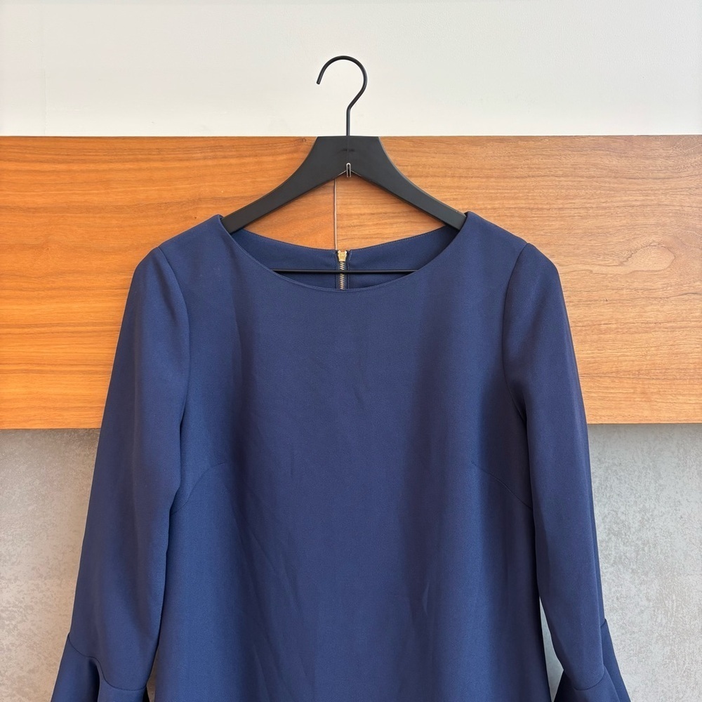 Sail To Sable Ruffle Mini Dress In Navy, Size 8 - Picture 3 of 14